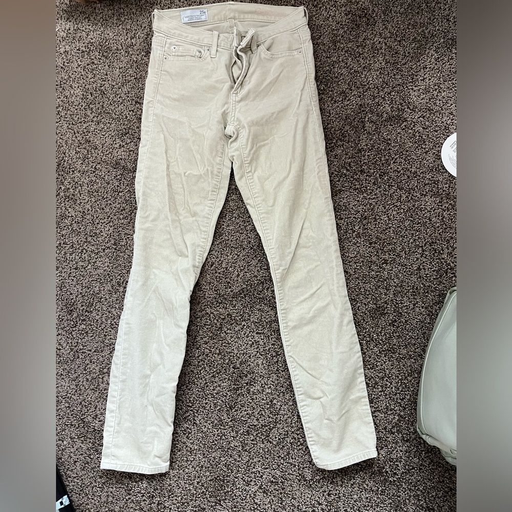 GAP beige cord skinny